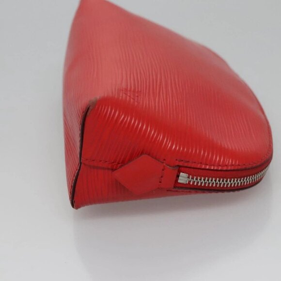 LOUIS VUITTON Epi Pochette Cosmetic PM Pouch Red M41114 LV Auth 112898 - Picture 4 of 16